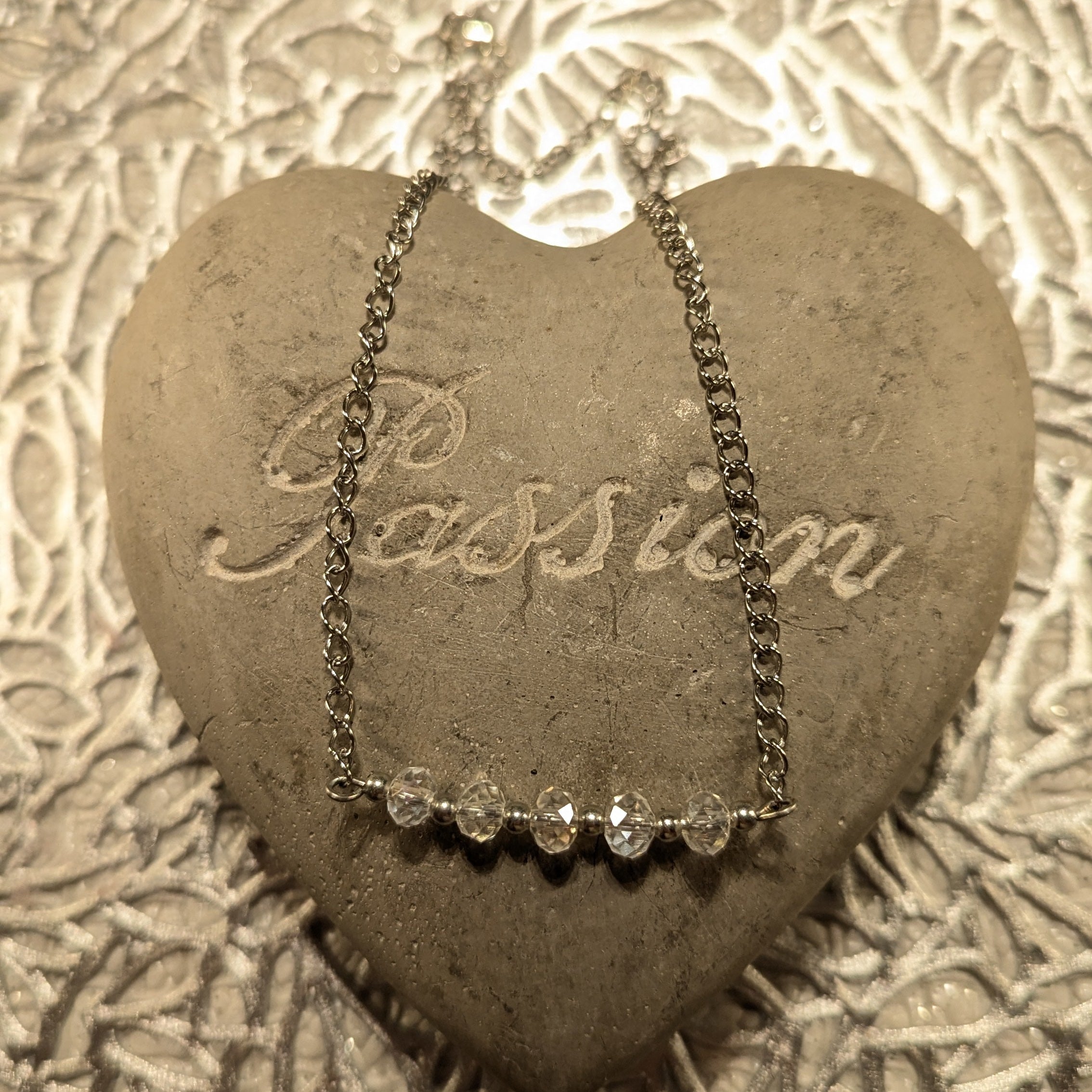 Crystal And Silver Necklace