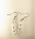 Crystal and silver earrings